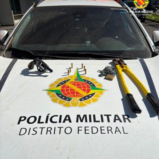 Homem é preso após ameaça com arma e invasão de chácara no Pôr do Sol