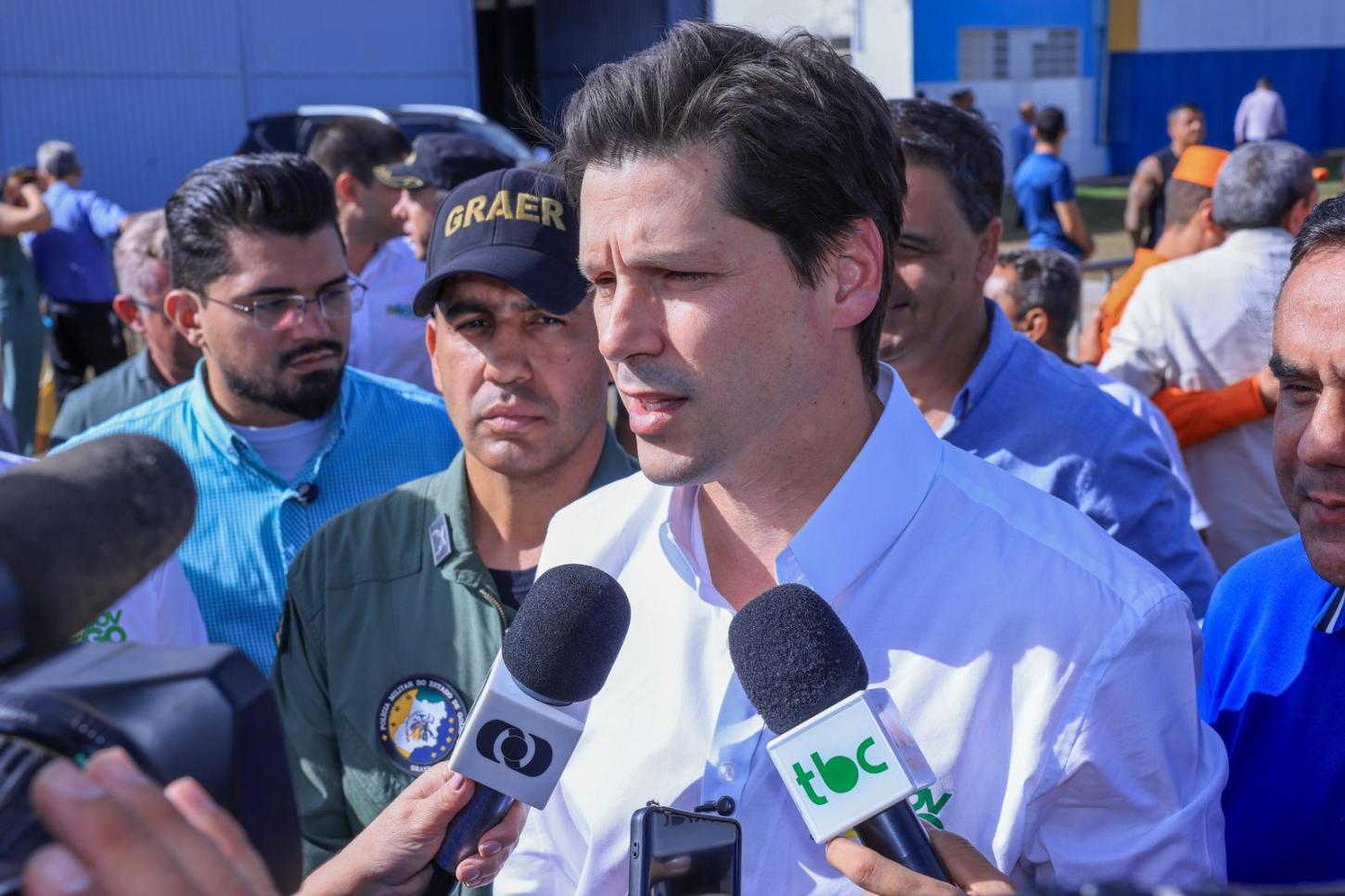 Daniel Vilela inaugura base do Graer em Luziânia e participa da formatura do 6º Curso de Operações Aéreas