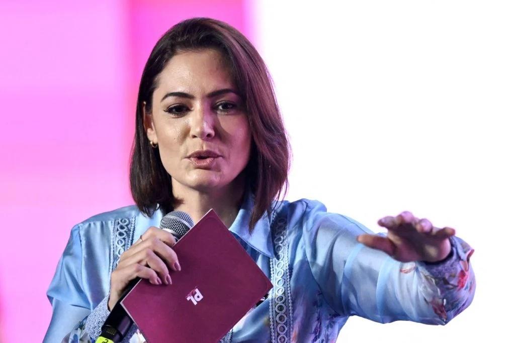 Michelle Bolsonaro diz que não há ‘nenhuma possibilidade’ de ser vice de Romeu Zema