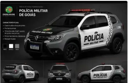 PMGO estuda novo modelo padrão para viaturas do Estado 