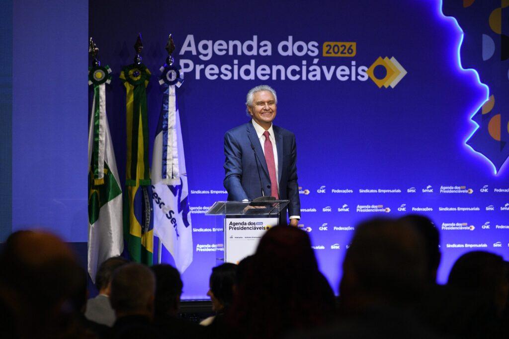 'Agenda dos Presidenciáveis 2026' conta com participação de lideranças do setor produtivo em Goiás. (Foto: Reprodução)