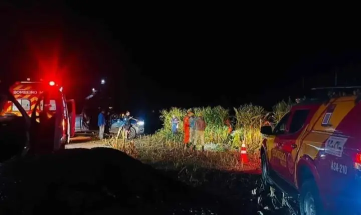 Avô e neto morrem em queda de avião na zona rural de Rio Verde