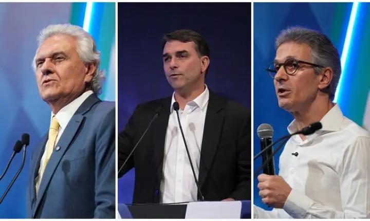 Caiado, Flávio Bolsonaro e Zema apostam em segurança, reformas e crescimento econômico durante evento da CNI