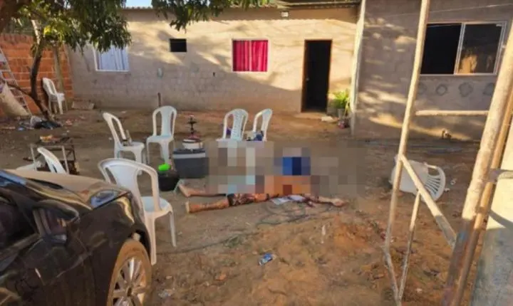 Criminosos invadem churrasco e executa vítima á tiros em Campos Lindos cristalina