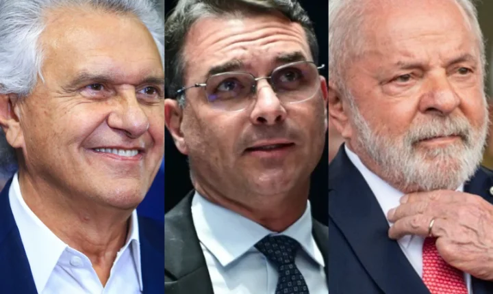 Genial/Quaest: : Lula lidera cenário de 1º turno; Flávio Bolsonaro é vice-líder e Caiado aparece em 3º