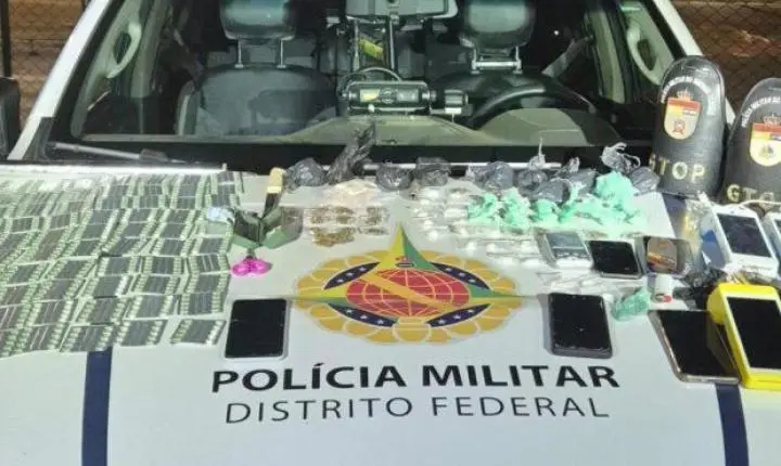 PM prende suspeito de tráfico e apreende mais de 700 comprimidos de Rohypnol no Recanto das Emas